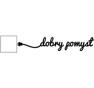 Naklejka na włącznik światła dobry pomysł pl - TenStickers