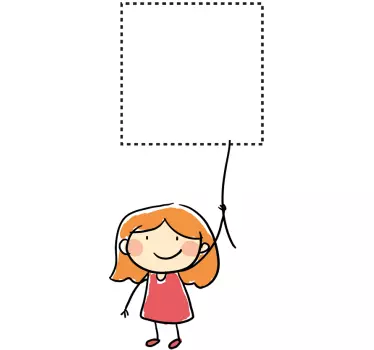 Naklejka na włącznik światła dziewczynka - TenStickers