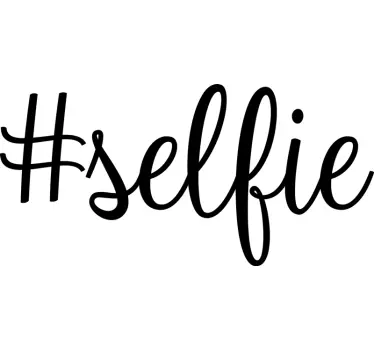 #selfie naklejka do łazienki - TenStickers