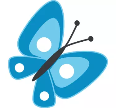 Naklejka niebieski motyl - TenStickers
