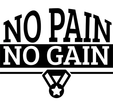 Naklejka No Pain No Gain - TenStickers