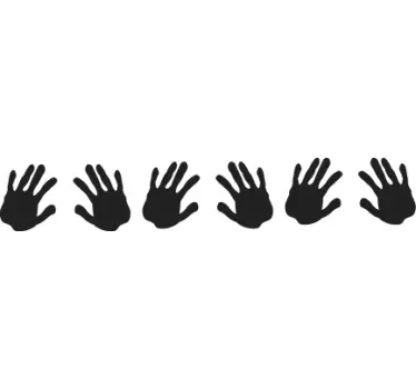 Naklejka odcisk dłoni - TenStickers