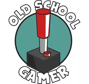 Naklejka Old School Gamer - TenStickers