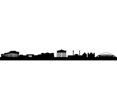 Naklejka panorama Ateny - TenStickers