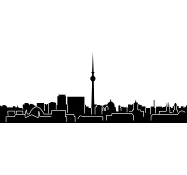 Naklejka panorama Berlin - TenStickers