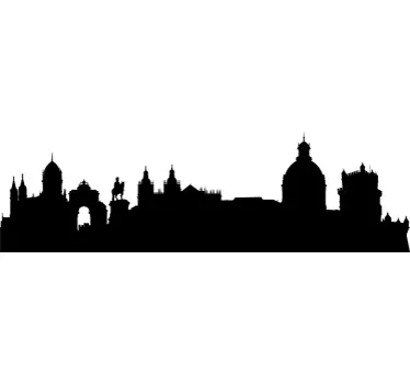 Naklejka panorama Lizbony - TenStickers