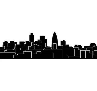 Naklejka Panorama Londynu - TenStickers