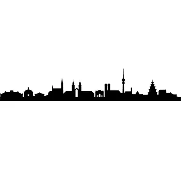 Naklejka panorama Monachium - TenStickers