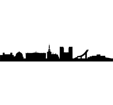 Naklejka panorama Oslo - TenStickers