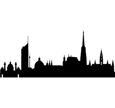 Naklejka panorama Wiedeń - TenStickers
