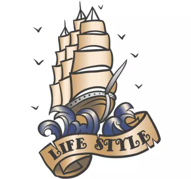 Naklejka piracki life style - TenStickers