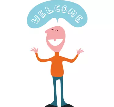 Naklejka postać Welcome - TenStickers