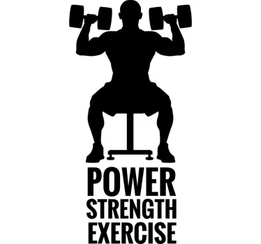 Naklejka Power Strength Exercise - TenStickers
