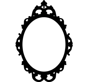 Naklejka rama lustra na ścianę - TenStickers