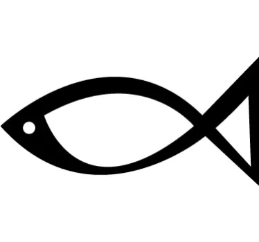 Naklejka na auto religijna ryba - TenStickers