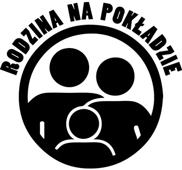 Naklejka rodzina na pokładzie - TenStickers