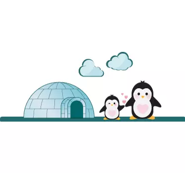 Naklejka ścienna dla dzieci igloo - TenStickers