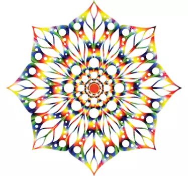 Naklejka ścienna hipnotyczna mandala - TenStickers