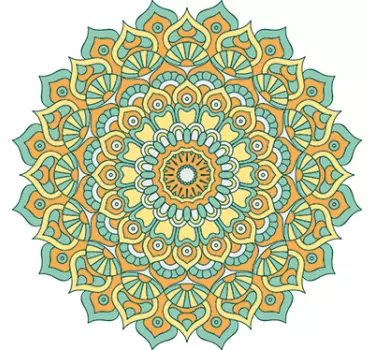 Naklejka ścienna Kwiat Mandala - TenStickers