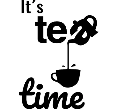 Naklejka ścienna tea time - TenStickers