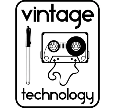 Naklejka ścienna technologia vintage - TenStickers