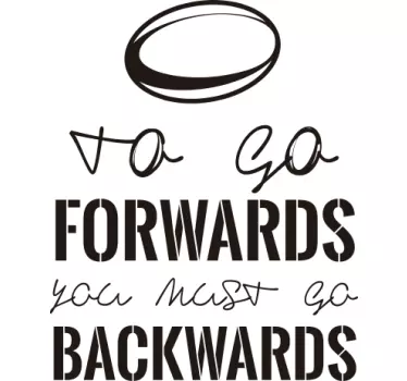 Naklejka ścienna to go forwards - TenStickers