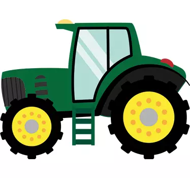 Naklejka ścienna Traktor - TenStickers