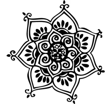 Naklejka siedmiorożna mandala - TenStickers