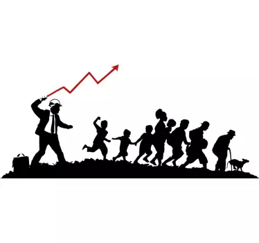 Naklejka styl Banksy dyktatura czy demokracja - TenStickers