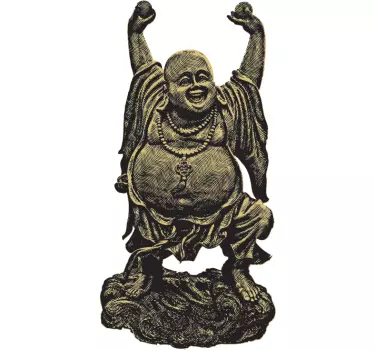 Naklejka szcześliwa Budda - TenStickers