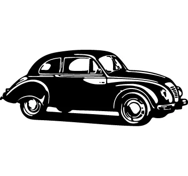 Naklejka vintage auto - TenStickers