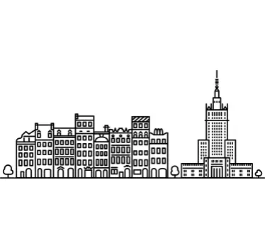 Naklejka Warszawa - TenStickers