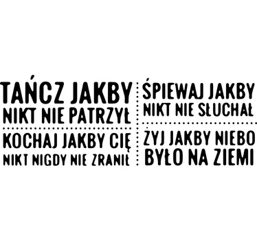 Naklejka z napisami motywacyjna - TenStickers
