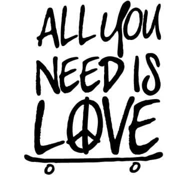 Naklejka z napisem all you need - TenStickers