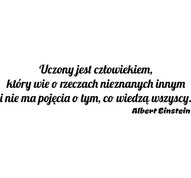 Naklejka z napisem Einstein Uczony - TenStickers