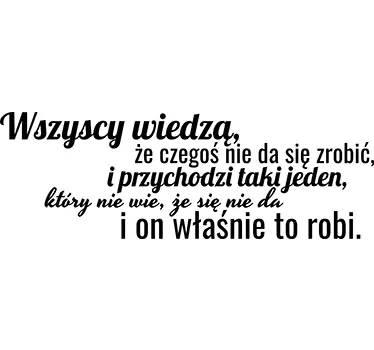 Naklejka z napisem Einstein Wszyscy Wiedzą - TenStickers