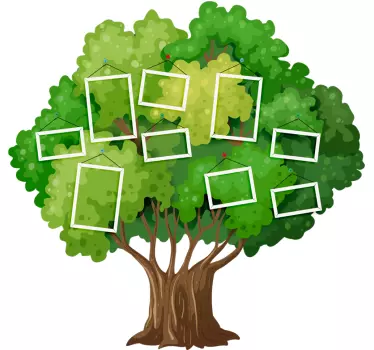 Naklejka na ścianę dla dzieci Drzewo genealogiczne - TenStickers