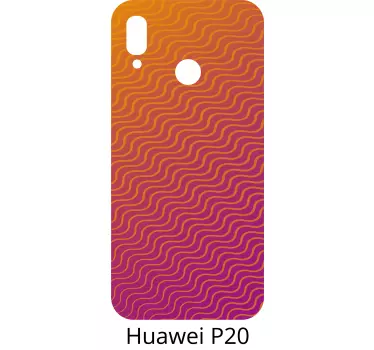 Naklejka na telefon Huawei fale huawei - TenStickers