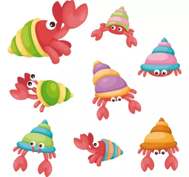Naklejka na ścianę dla dzieci Morskie zwierzątka - TenStickers