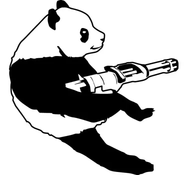 Naklejka na ścianę sztuka Panda Banksy - TenStickers