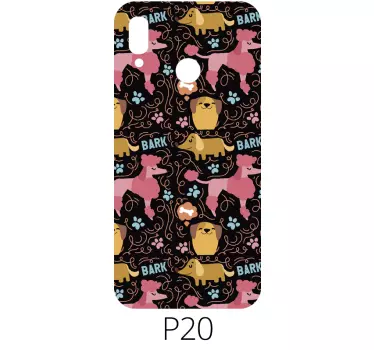 Naklejka na telefon Huawei psy case huawei - TenStickers