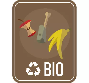 Naklejka na ścianę plakaty Segregacja odpadów BIO - TenStickers