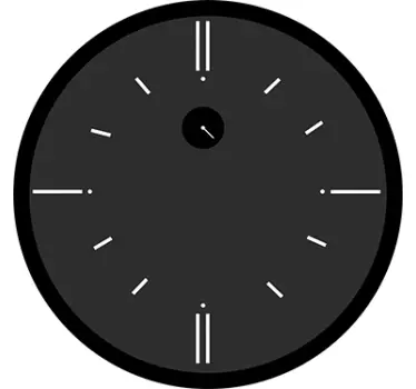 Naklejka zegar analogiczny - TenStickers