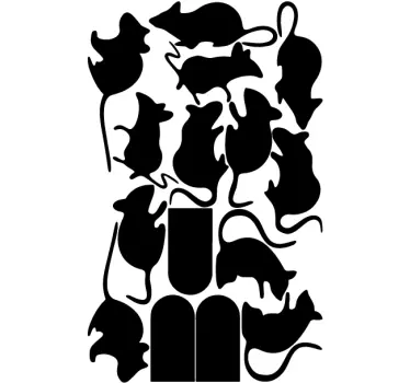 Naklejka zestaw myszek - TenStickers