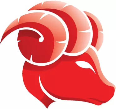 Naklejka znak astrologiczny baran - TenStickers