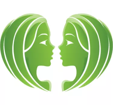 Naklejka znak zodiakalnych bliźniąt - TenStickers