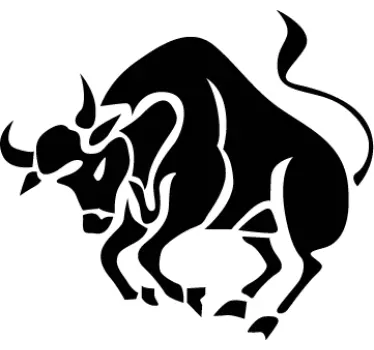 Naklejka znak zodiaku byk - TenStickers