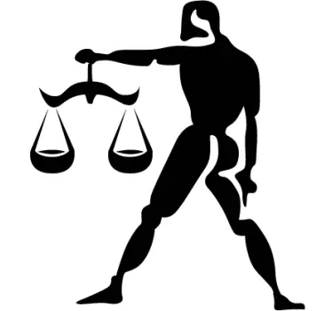 Naklejka znak zodiaku waga - TenStickers