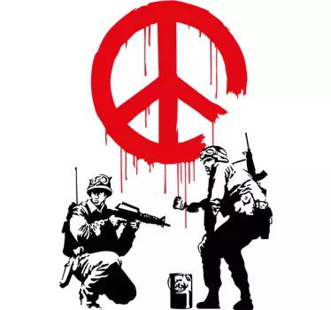 Naklejka żołnierze Banksy - TenStickers