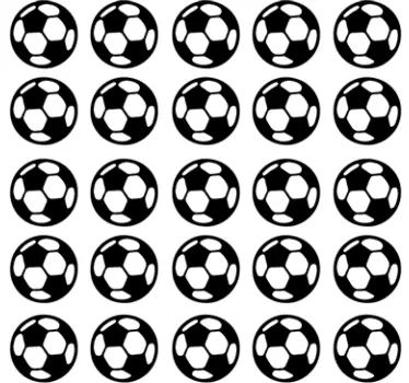 Naklejki na ścianę piłki do futbolu - TenStickers
